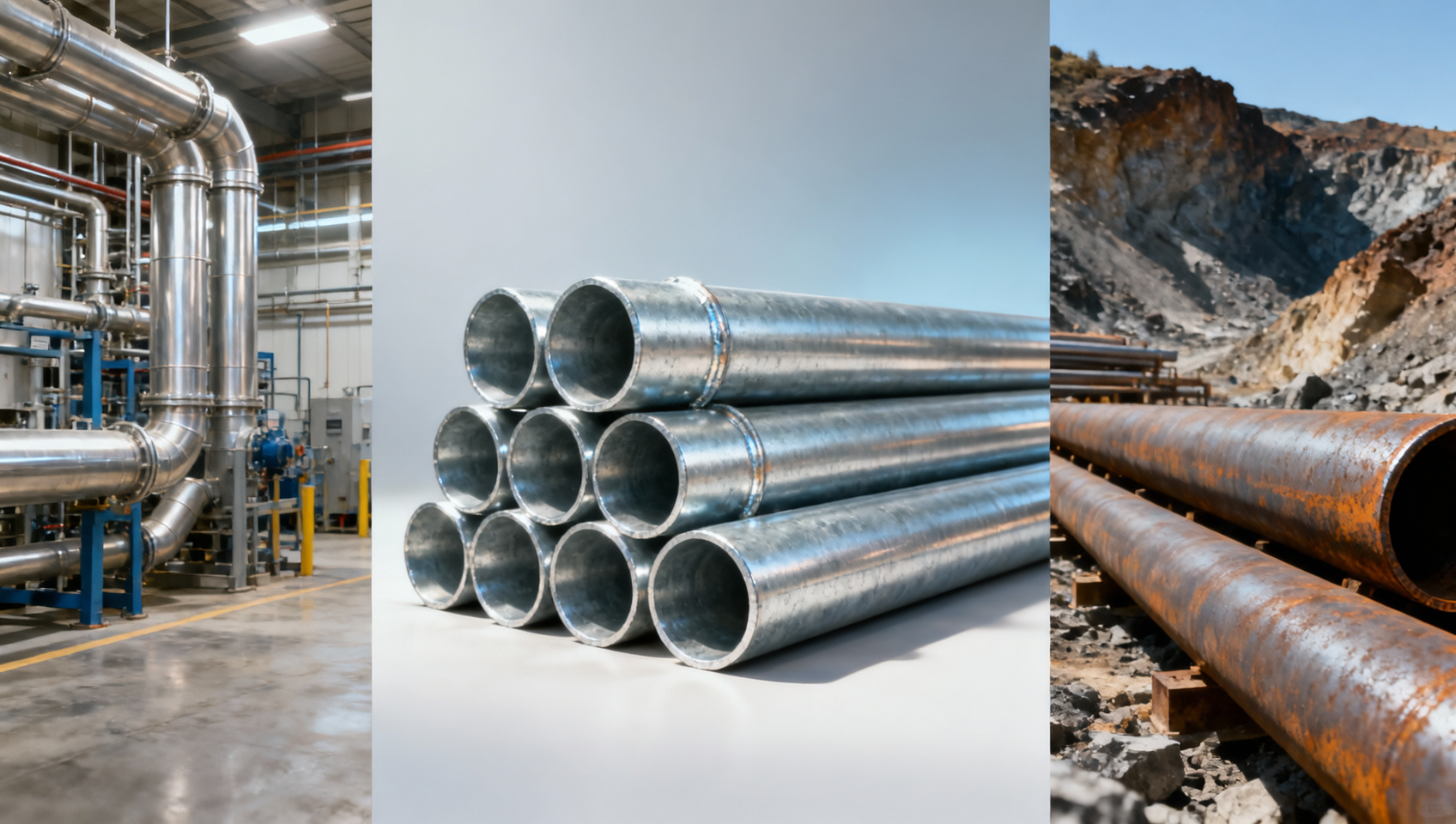 Industrial galvanised pipe applications across sectors: From food processing (FDA-compliant) to mining (abrasion-resistant)