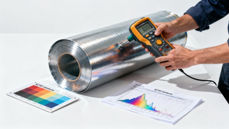 Why AZ150 Galvalume Steel Coil for warehouse construction requires pre-painting for color consistency across batches