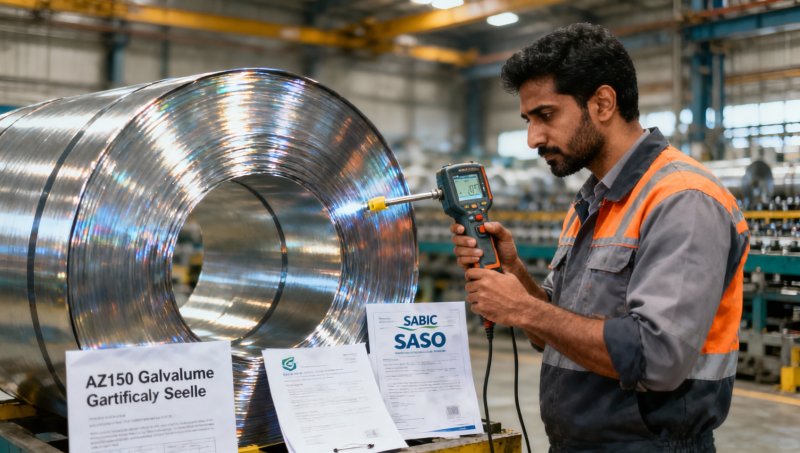 Why AZ150 Galvalume Steel Coil exporter to Middle East must meet SABIC and SASO certification requirements