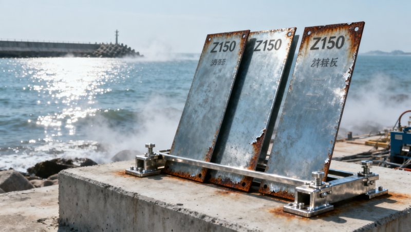 Z150 steel sheet corrosion resistance performance after 5 years of coastal exposure testing