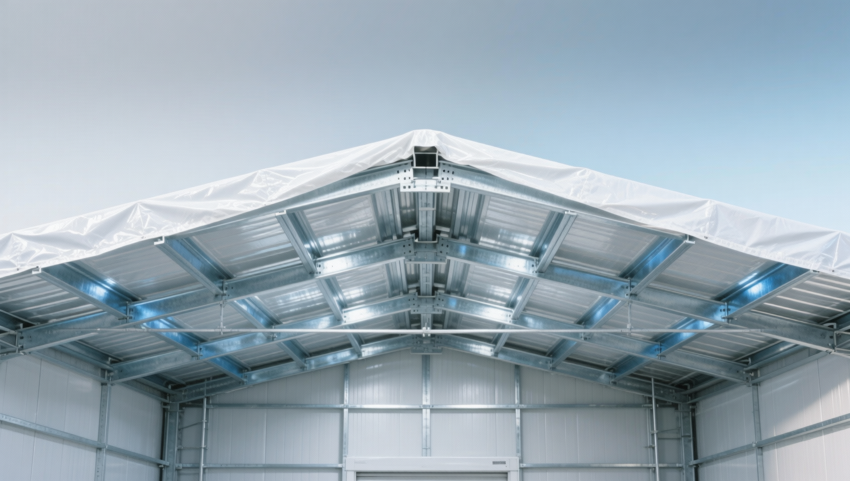 Structural steel purlin spacing guidelines for cold storage roofs with vapor barrier membranes