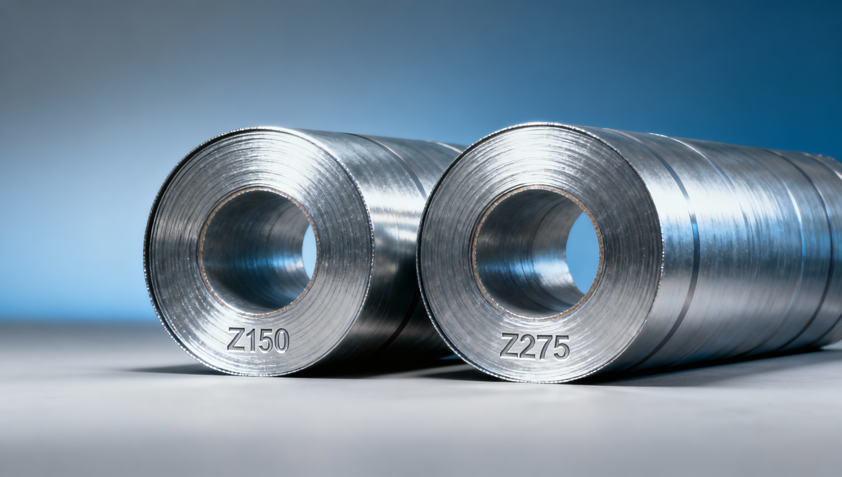 Z150 steel sheet salt spray test results versus Z275 for food processing facility cladding