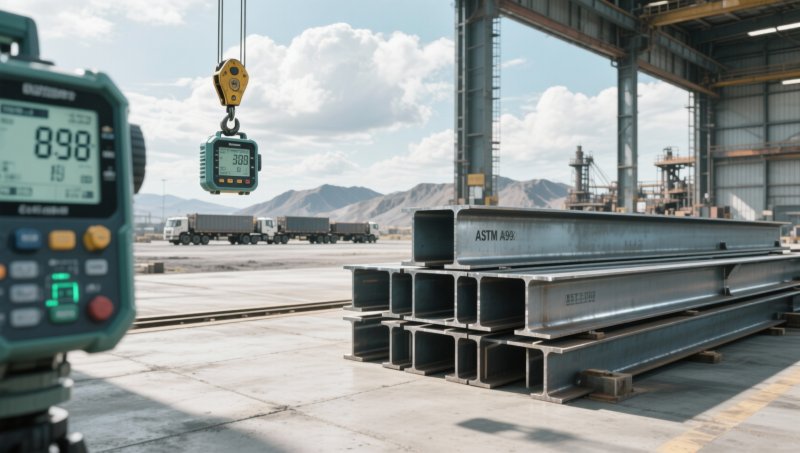 ASTM steel beam weight variance impact on mining equipment transport logistics and crane selection