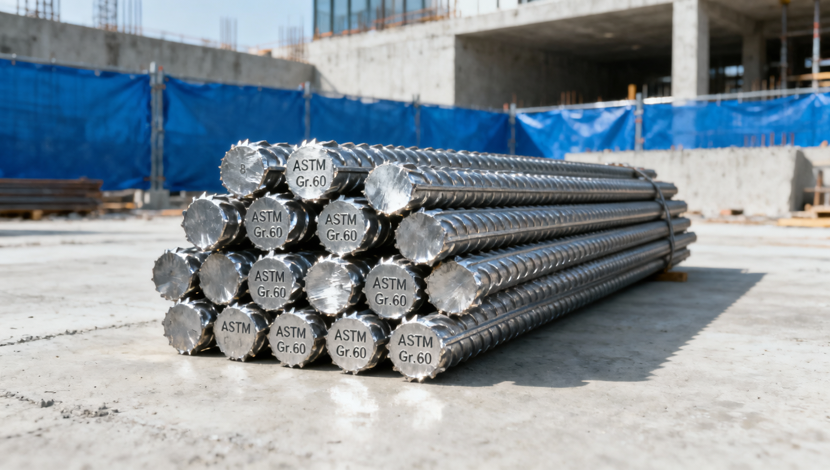 How construction project managers verify steel bar for construction compliance with ASTM A615 Grade 60 on-site