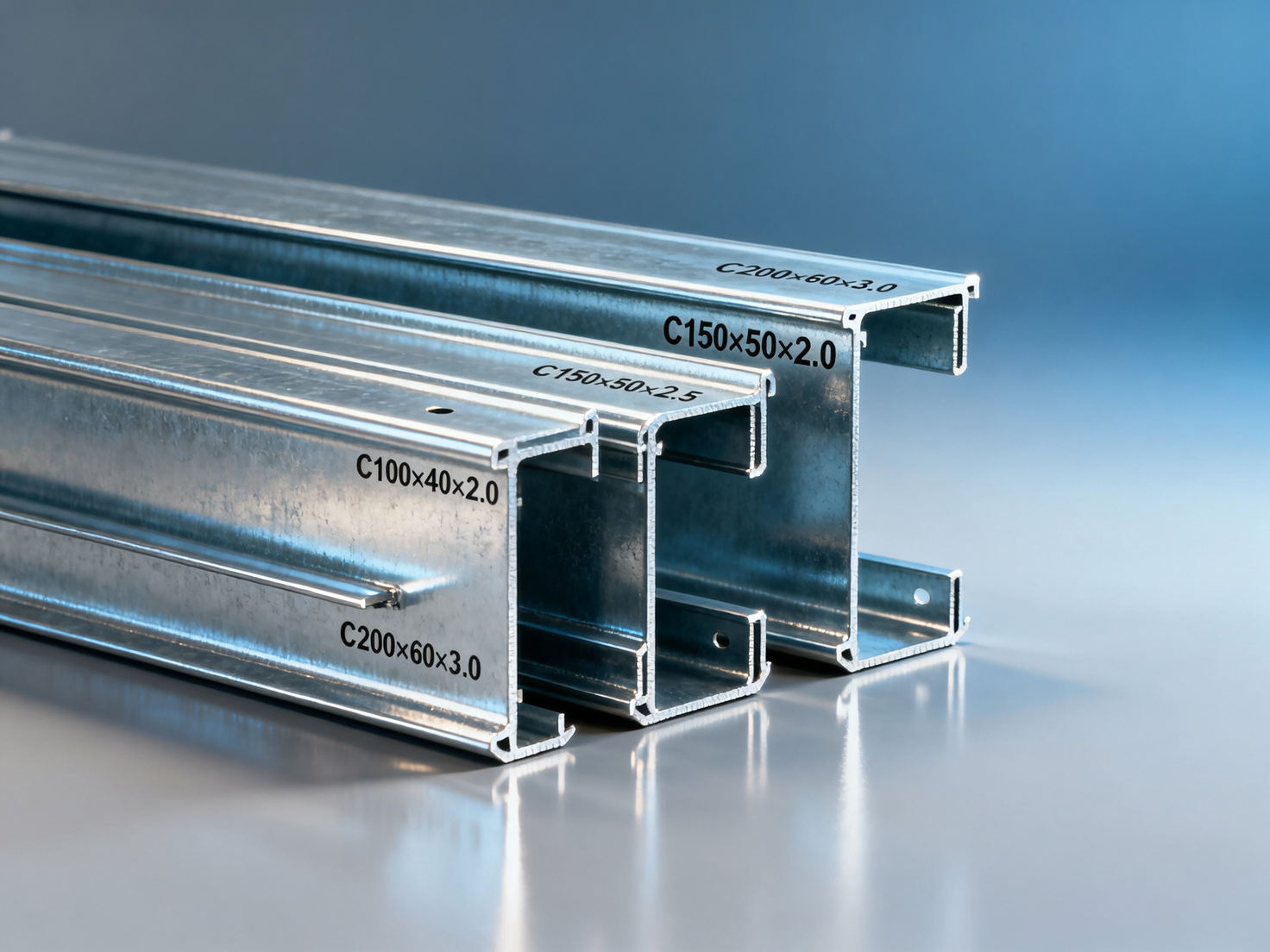 C Section Steel Load Capacity Charts for Mezzanine Floor Design in Commercial Warehouses
