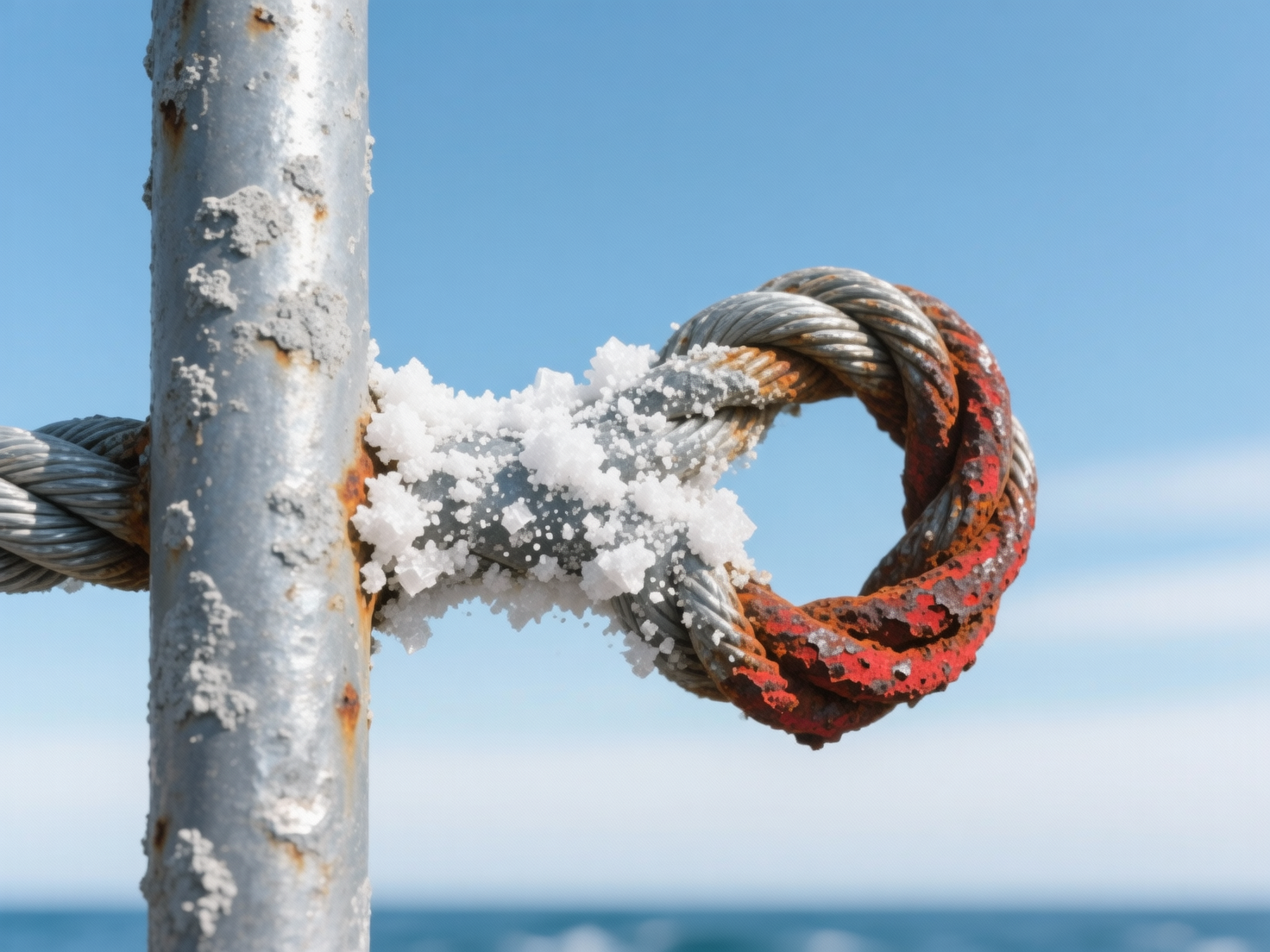 What Happens to Galvanized Steel Wire Rope After 5 Years of Continuous Exposure in Marine Atmosphere?