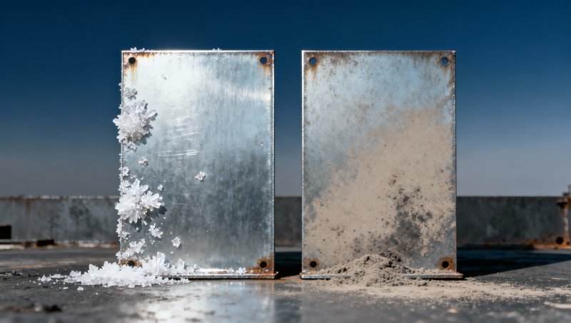 How galvanised sheet steel performs in coastal versus industrial environments