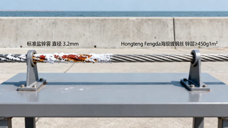 Why do wire products for fencing fail early in coastal areas?