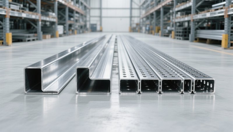 Are metal angle iron with holes priced higher than solid versions?