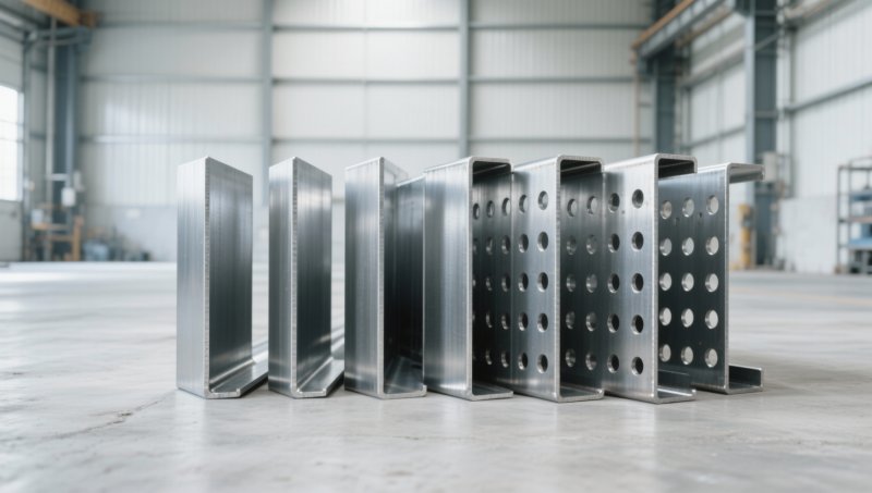 Are metal angle iron with holes priced higher than solid versions?