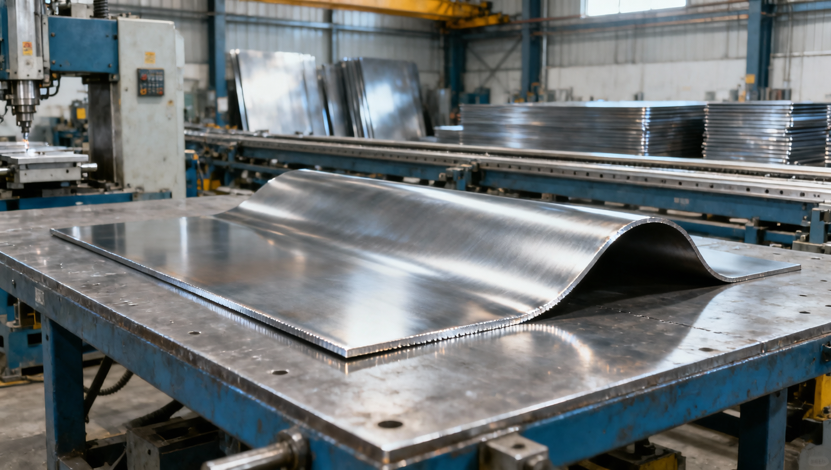 What makes mild steel plate prone to edge cracking during bending?