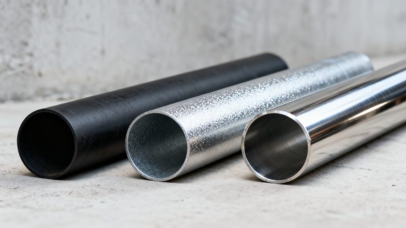 When to use galv steel tube instead of stainless or black pipe