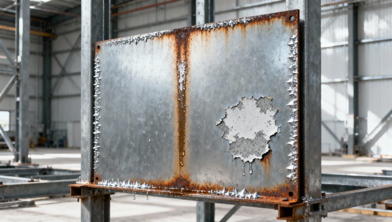 Galvanised steel sheet rust streaks after installation: moisture trapping vs Galvanised steel sheet rust streaks after installation: moisture trapping vs