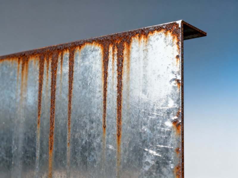Galvanised steel sheet rust streaks after installation: moisture trapping vs Galvanised steel sheet rust streaks after installation: moisture trapping vs