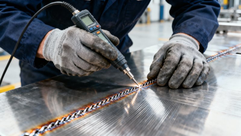 316 stainless steel plate shows visible grain shift after welding — is it still fit for service?
