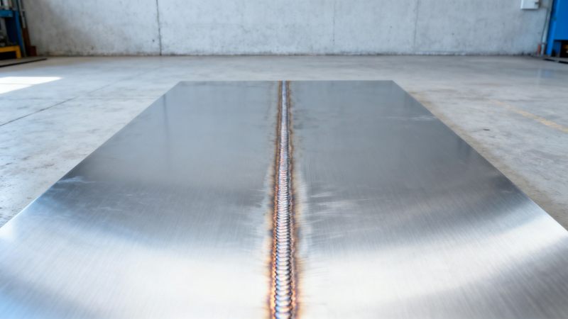 316 stainless steel plate shows visible grain shift after welding — is it still fit for service?