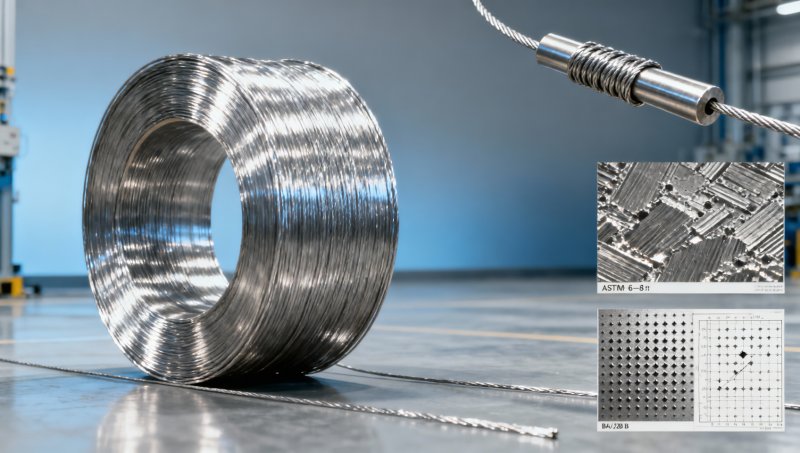 Stainless steel metal wire that meets tensile specs—but fails bend tests repeatedly