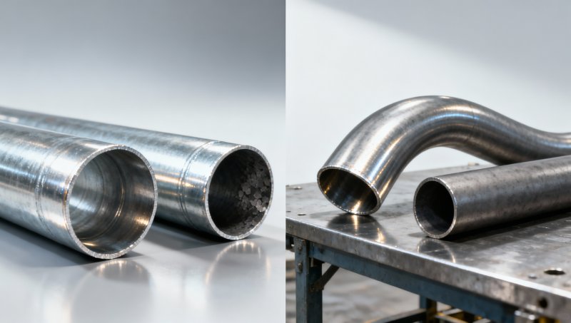 Galvanized sheet metal pipe bends differently than seamless CS pipe — why that matters for ductwork Galvanized sheet metal pipe bends differently than seamless CS pipe — why that matters for ductwork