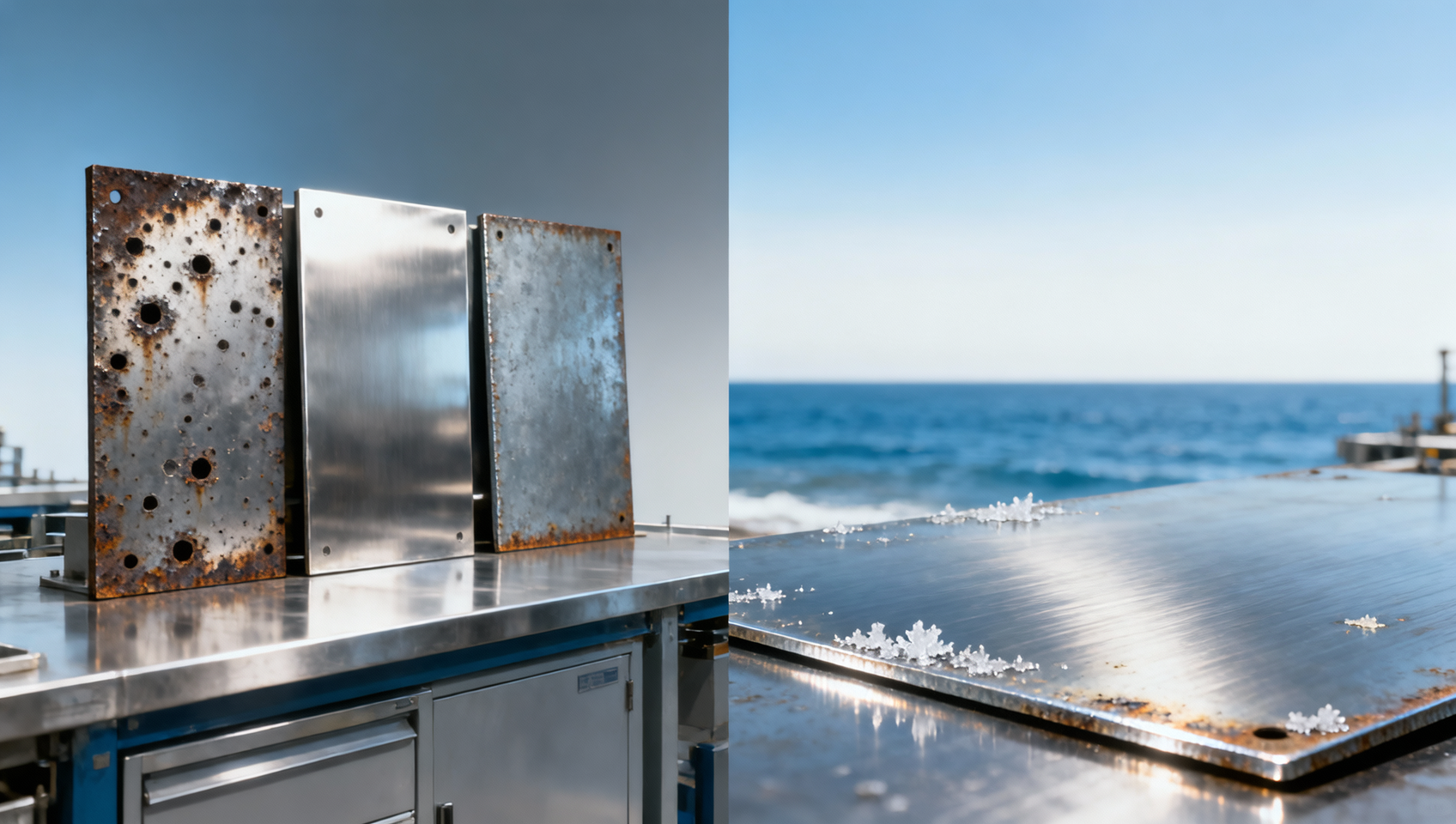 Is 304 stainless plate really corrosion-resistant in coastal installations?