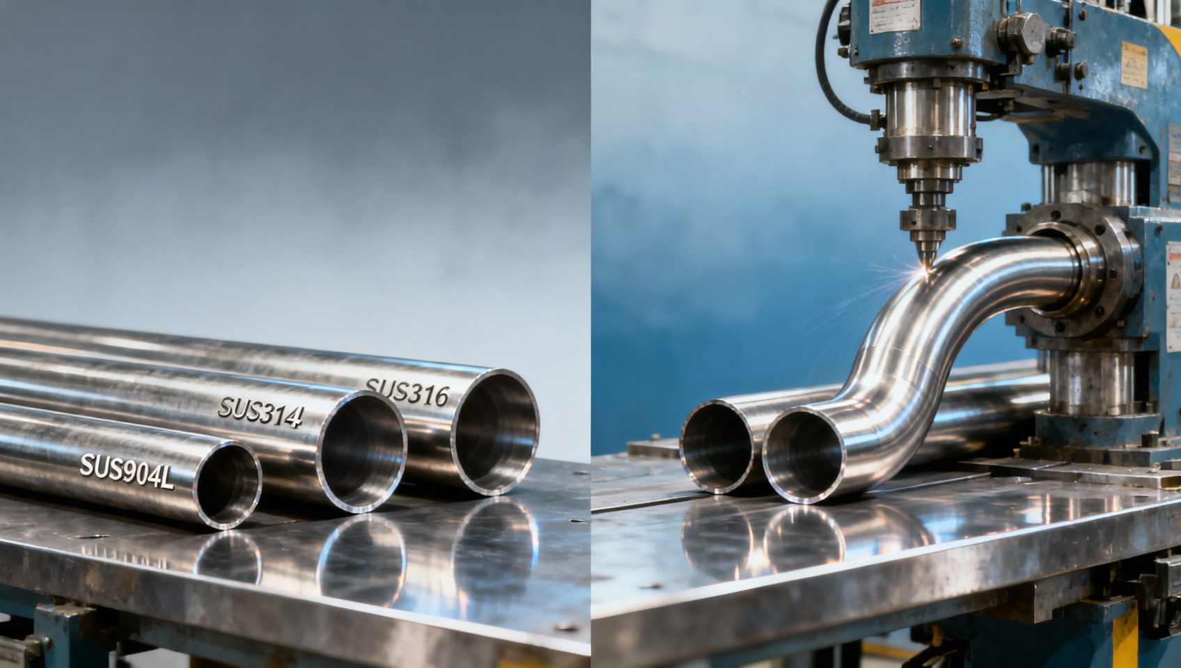 SUS pipe cold bending radius limits—why 3D isn’t safe for all austenitic grades