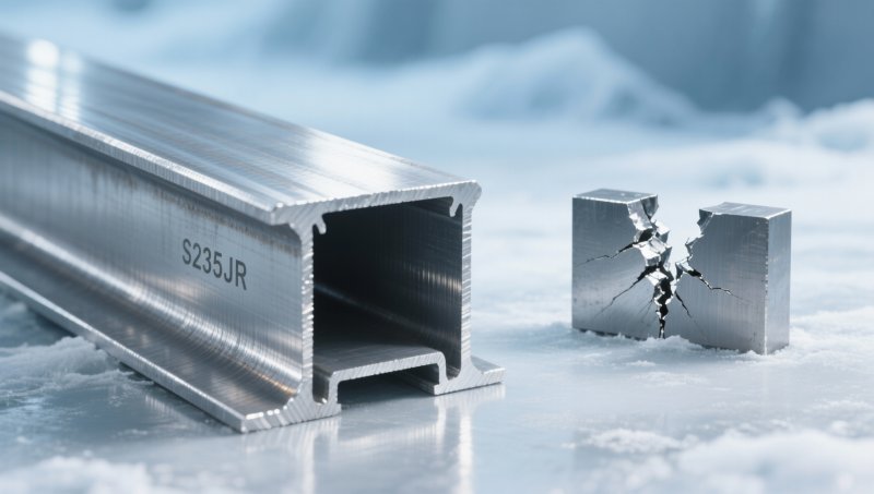S235JR steel in low-temperature environments: At what point does impact toughness drop below EN 10025-2 requirements?