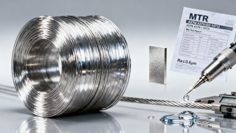 Is ‘304 SS wire’ always food-grade? Not unless it meets these three mill test requirements