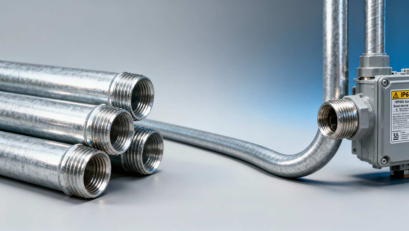 Galvanized pipe electrical use in wet locations: Code-compliant or just common practice?
