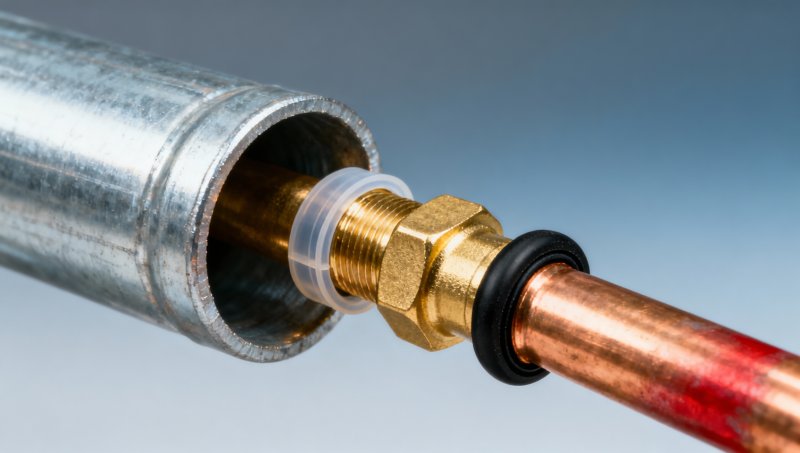 What happens to galvanized plumbing pipe when connected directly to copper — and why dielectric unions aren’t optional
