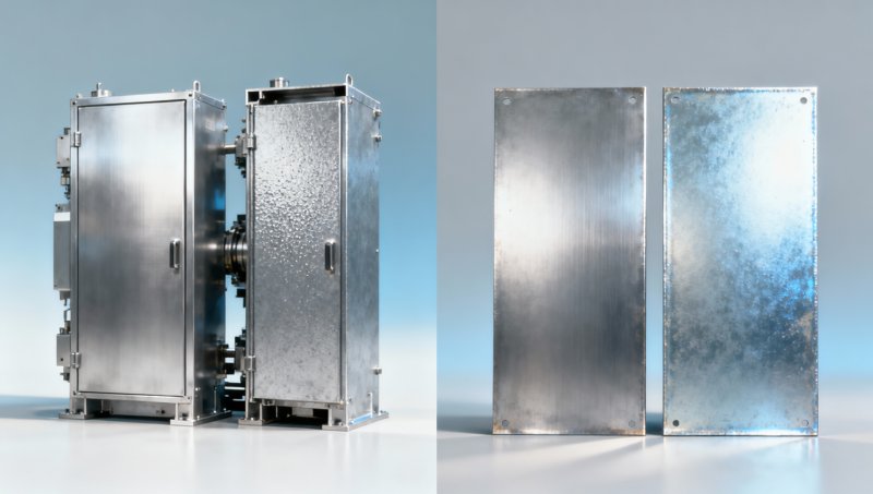 SPCD steel vs SPCD+Z: Is galvanizing worth the cost for indoor mechanical enclosures?