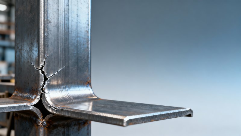 Cold formed angle bends show micro-cracking after welding — what went wrong?