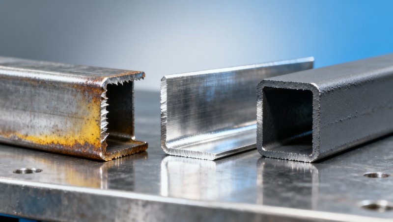 Angle plate steel cut edges oxidizing faster than base material — how to mitigate in storage?