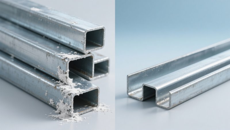 Galvanized iron angle in humid interiors: Does white rust form even without visible moisture?