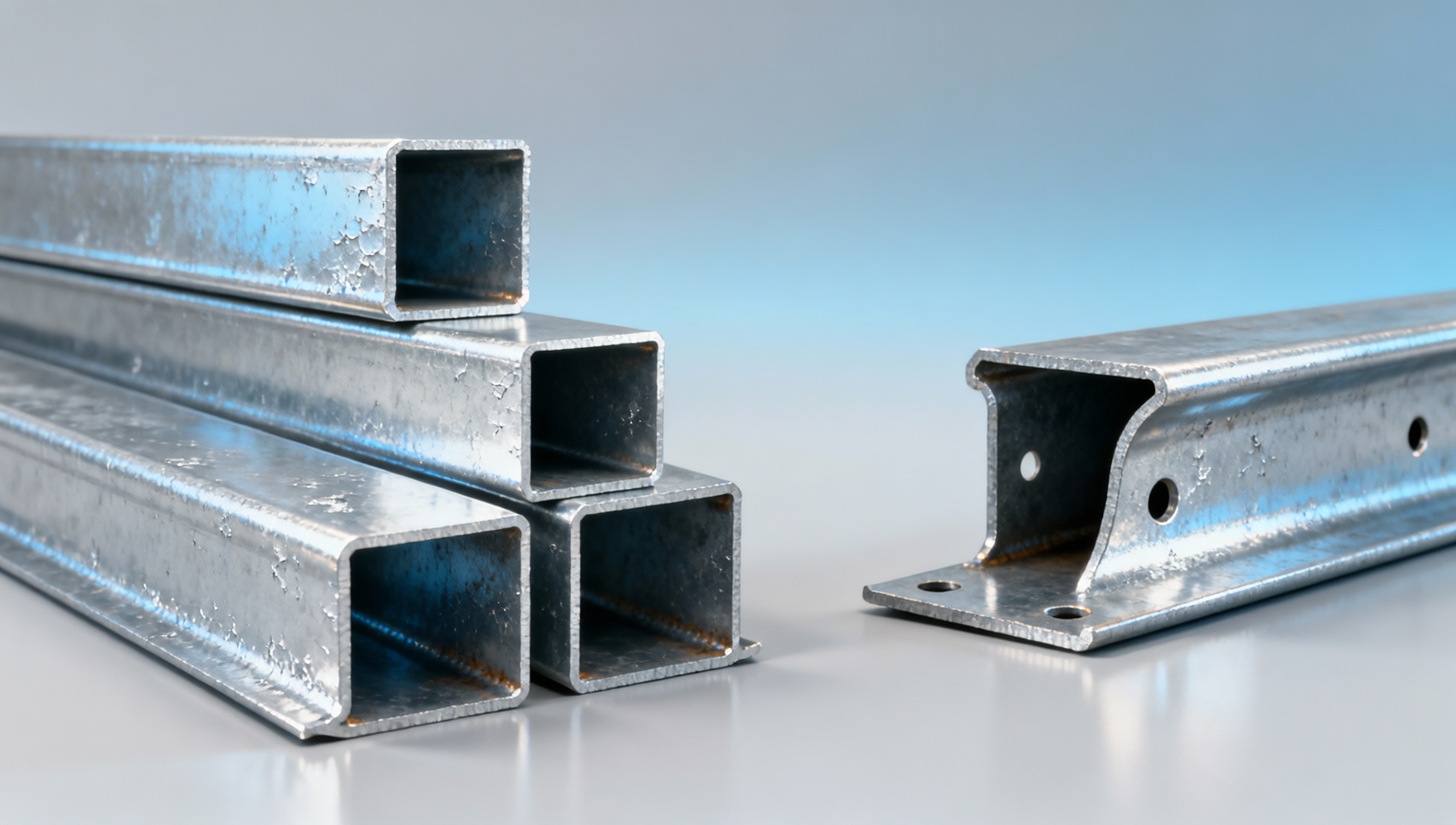 Can you substitute galv angle for stainless in non-marine industrial settings?