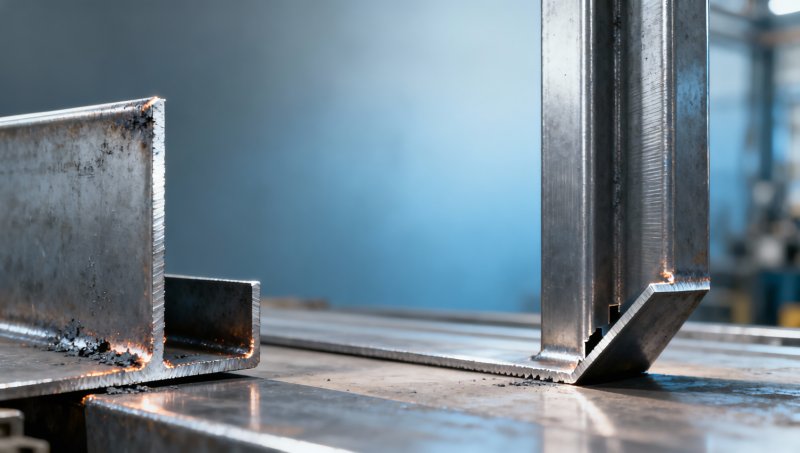 L shape steel fabrication waste: How much material loss occurs during coping and notching?