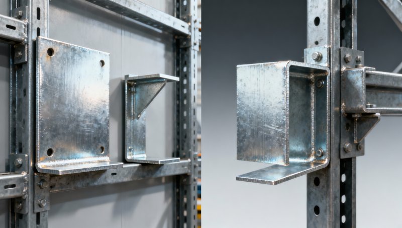 Right angle metal plate vs