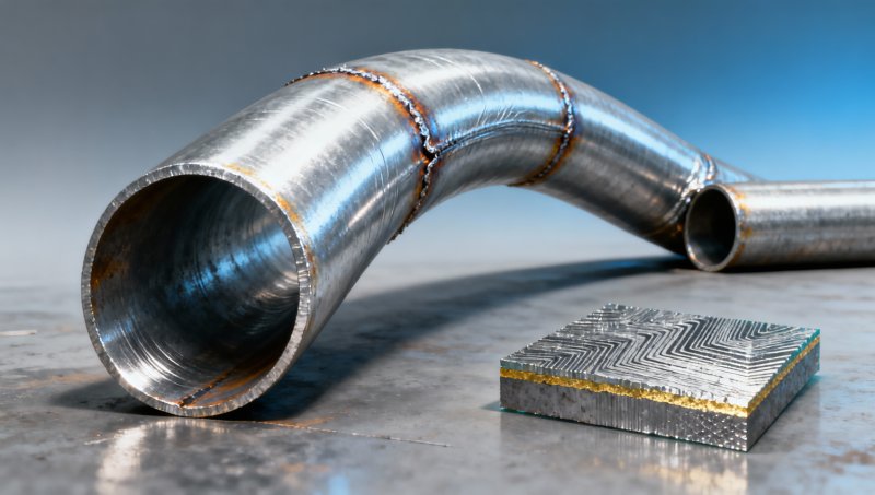 Galvanized metal pipe bends crack after welding — is it the zinc layer or base steel?