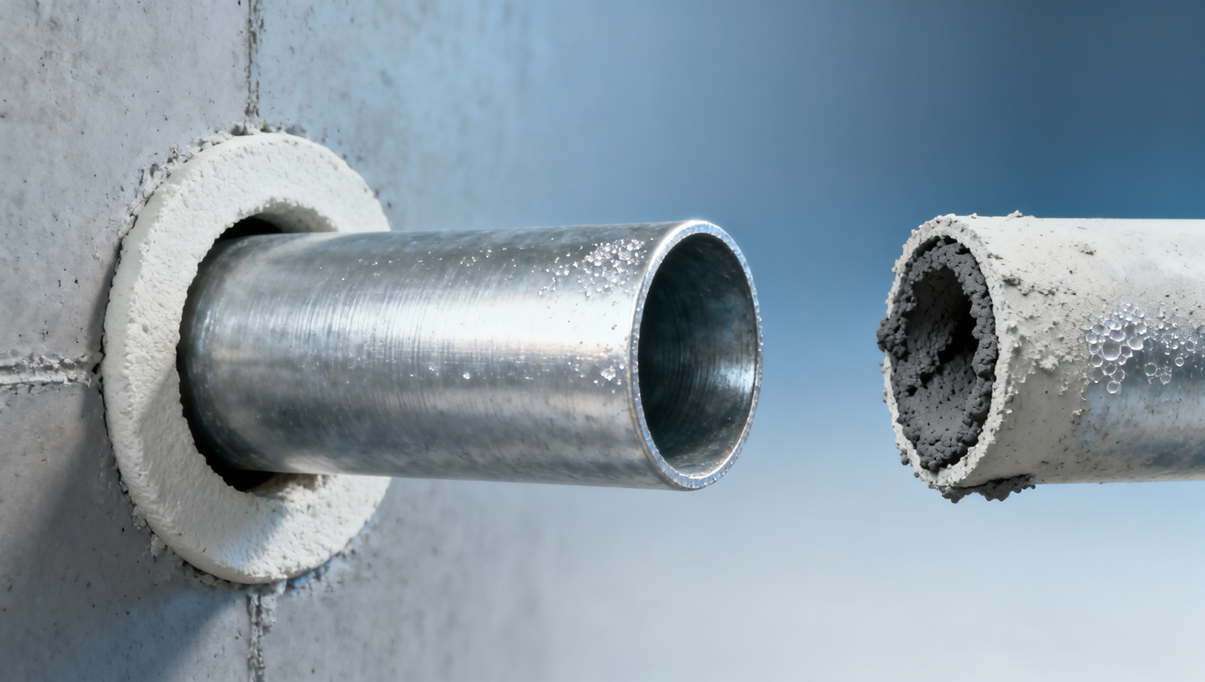 Conduit pipe galvanized for fire-rated walls: Does the zinc coating compromise intumescent seal performance?
