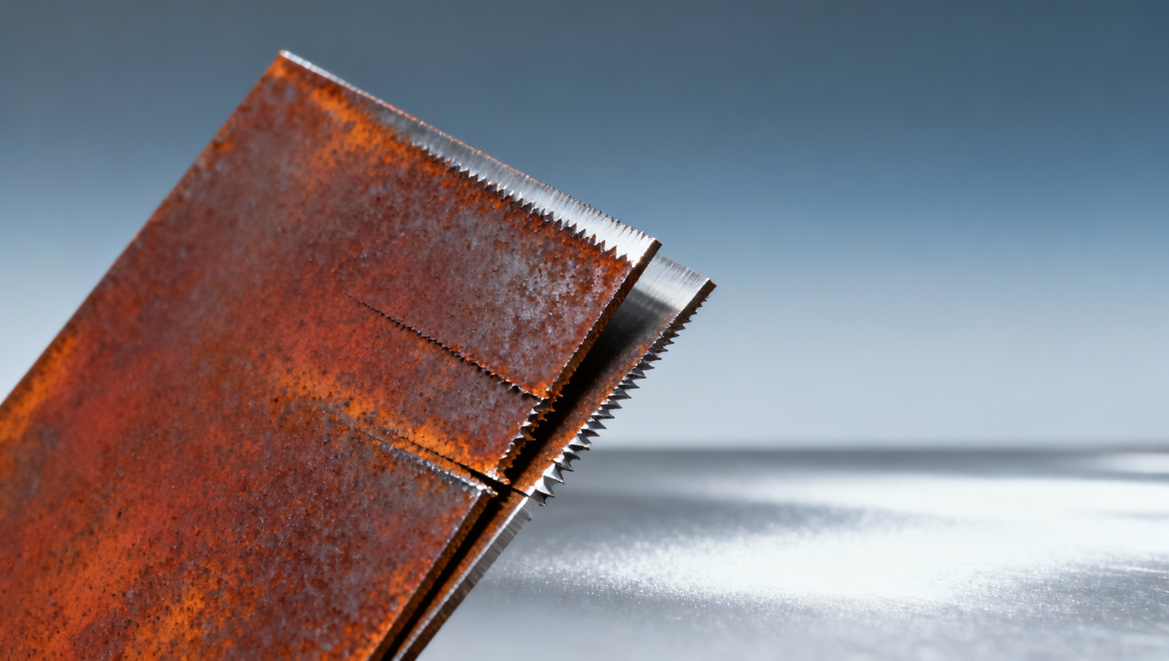 Corten steel plate edge preparation changes oxidation behavior—cutting method matters