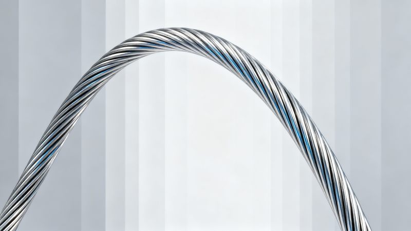 Flexible steel wire that bends—but won’t kink