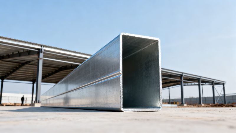 Lightweight steel tube: Why stiffness—not just weight—determines deflection in long-span canopies