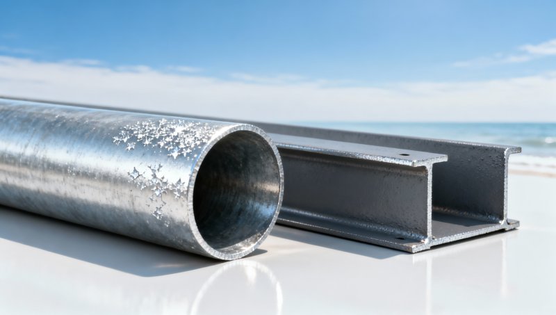 Galvanized pipe for plumbing in coastal zones: Zinc spalling or chloride attack?