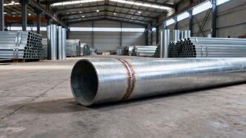 Hot dip galvanized steel pipe rusts at weld seams — is it a coating flaw or installation error?