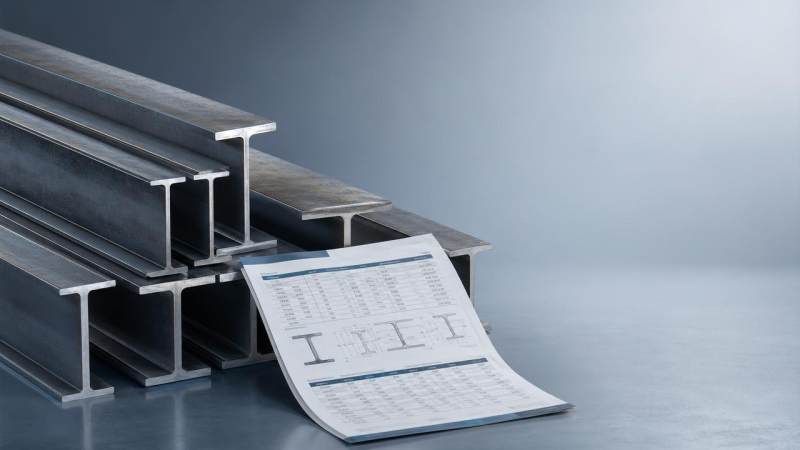 How to use an H-beam weight chart for fast material planning