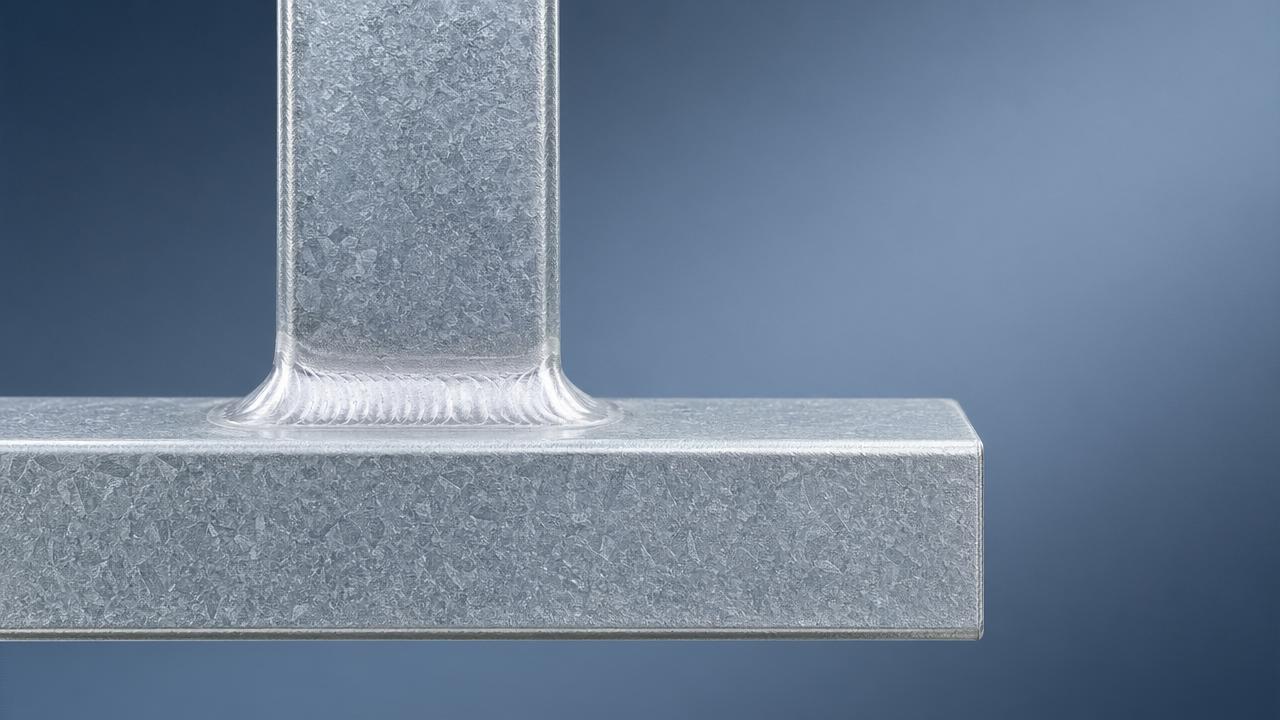 How do structural steel properties change after hot-dip galvanizing at weld seams?