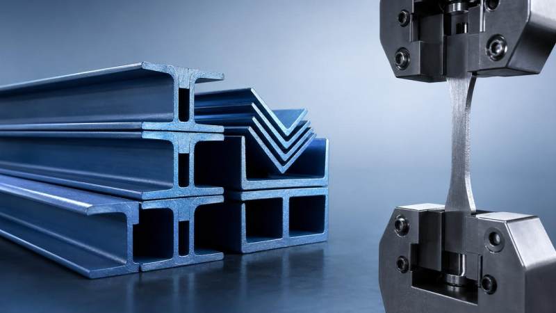 Do structural steel specifications require tensile strength testing on every batch?