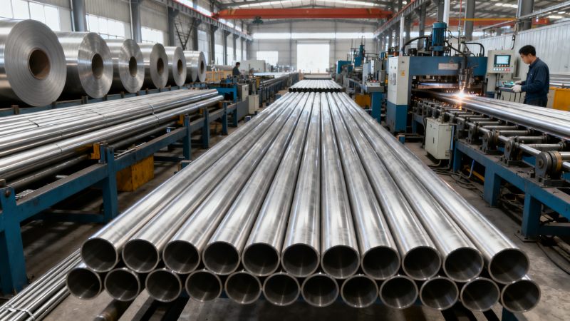 Inside a Stainless Steel Pipe Manufacturer Process