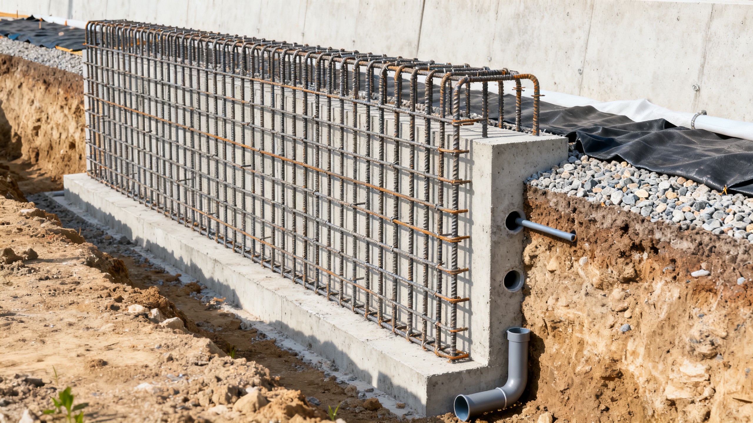 Rebar for Retaining Wall: Stability and Drainage Basics