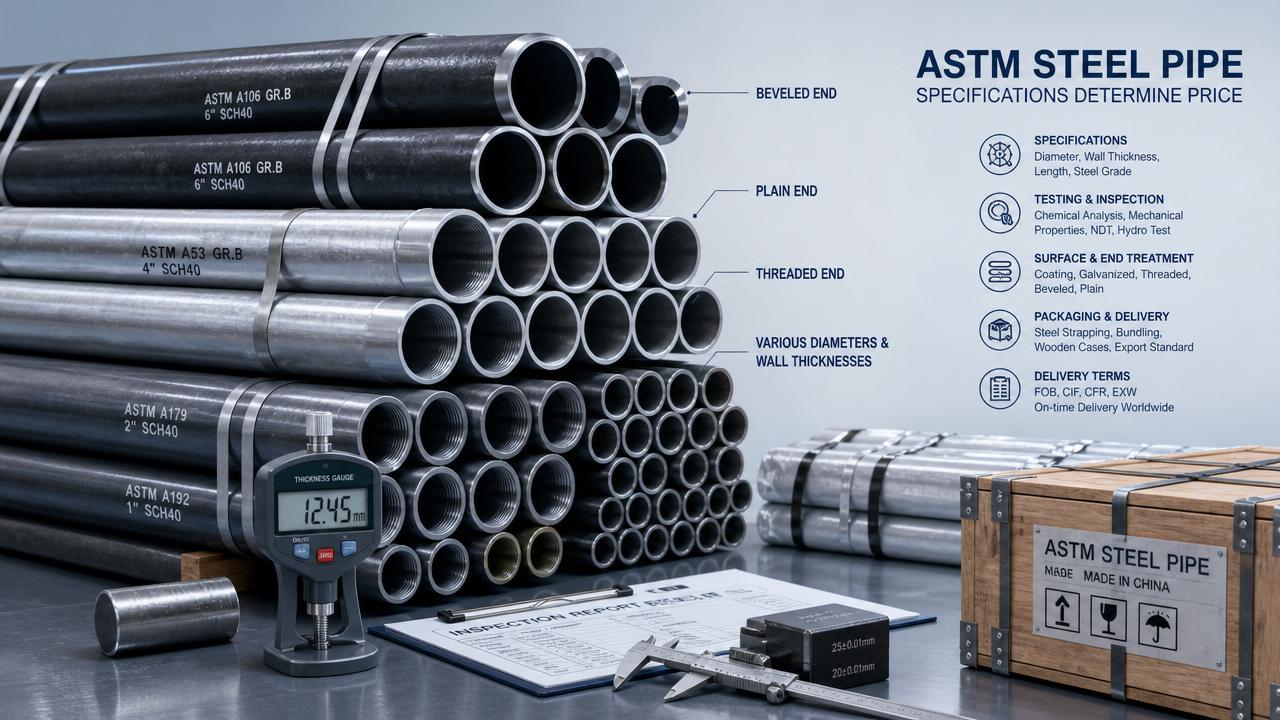 ASTM Steel Pipe Pricing: Specs That Change the Final Quote