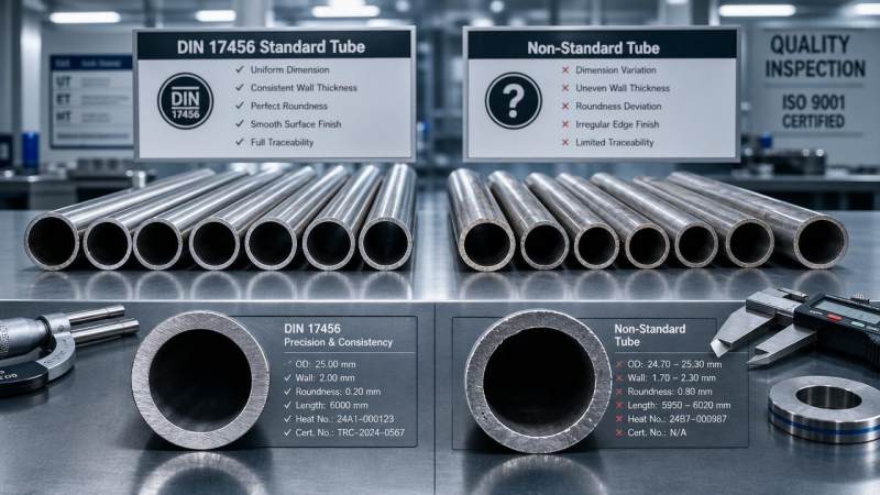 DIN 17456 Stainless Tube vs Generic Tube: What Differs? DIN 17456 Stainless Tube vs Generic Tube: What Differs?