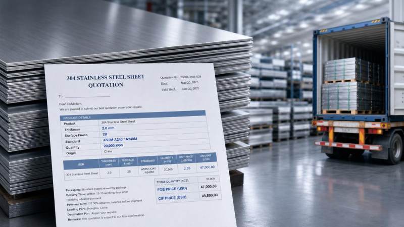 How to read a 304 stainless steel plate price quote How to read a 304 stainless steel plate price quote